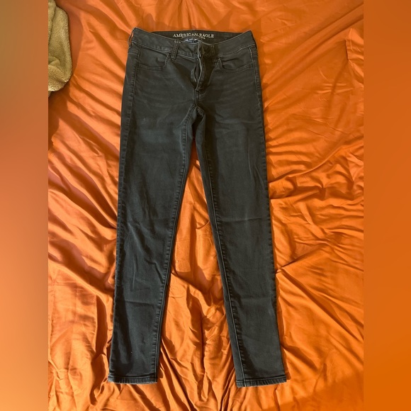 American Eagle Black Skinny Jeans - Picture 1 of 4